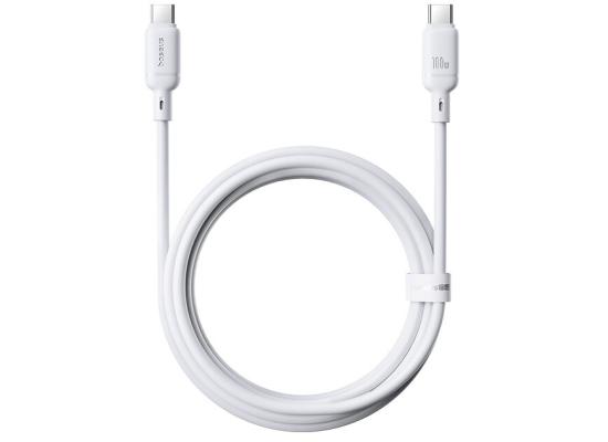Baseus Silky Series Fast Charging Cable Type-C to Type-C 100W 1M - White